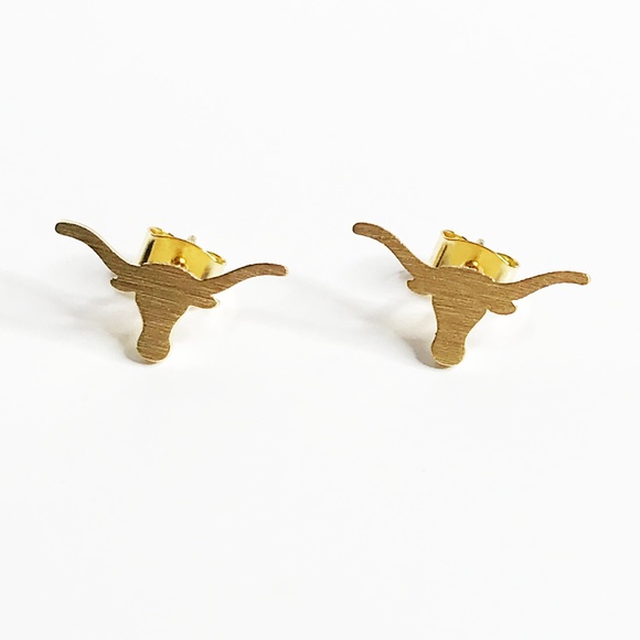 Jewelry - Golden Longhorn Studs